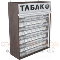 Полка для продажи сигарет с пятью уровнями полок с возможностью регулировки ячеек в открытом состояние